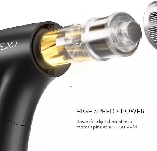 Το ψηφιακό brushless μοτέρ του Neuro πιστολιού μαλλιών